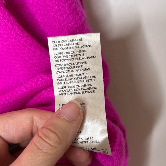 NWOT Anthropologie Maeve Cashmere Pink Long Sleeve Sweater Size Small - Picture 4 of 7